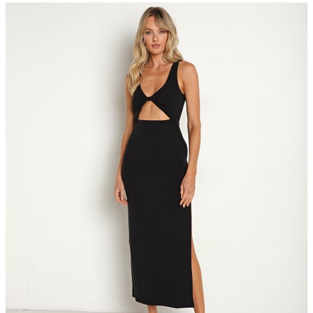 Black Cutout Midi Dress LSPACE NICO